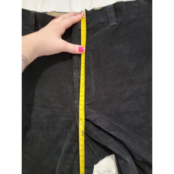 LL Bean Men's Black Corduroy Pants Size 40 x 32 Classic Fit OABR5 Casual Cotton - Picture 15 of 16